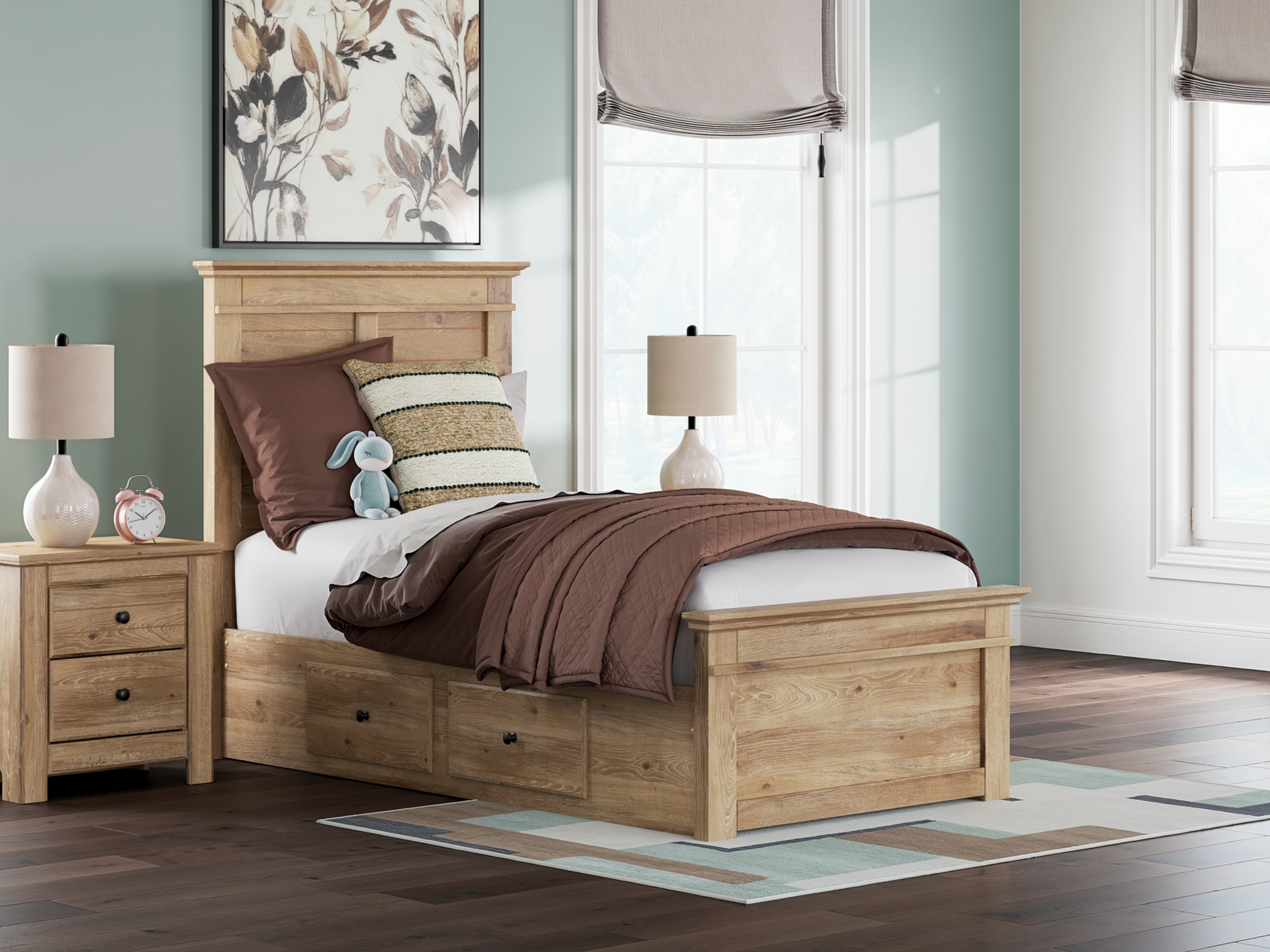 Signature Design by Ashley Makidern Twin Panel Storage Bed