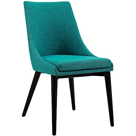 Viscount Contemporary Upholstered Dining Side Chair - Teal