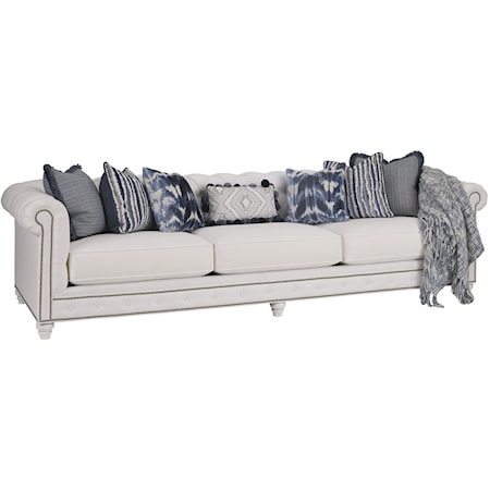 Carmen 120" Chesterfield-Style Sofa
