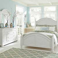 4-Piece Cottage Queen Poster Bedroom Set