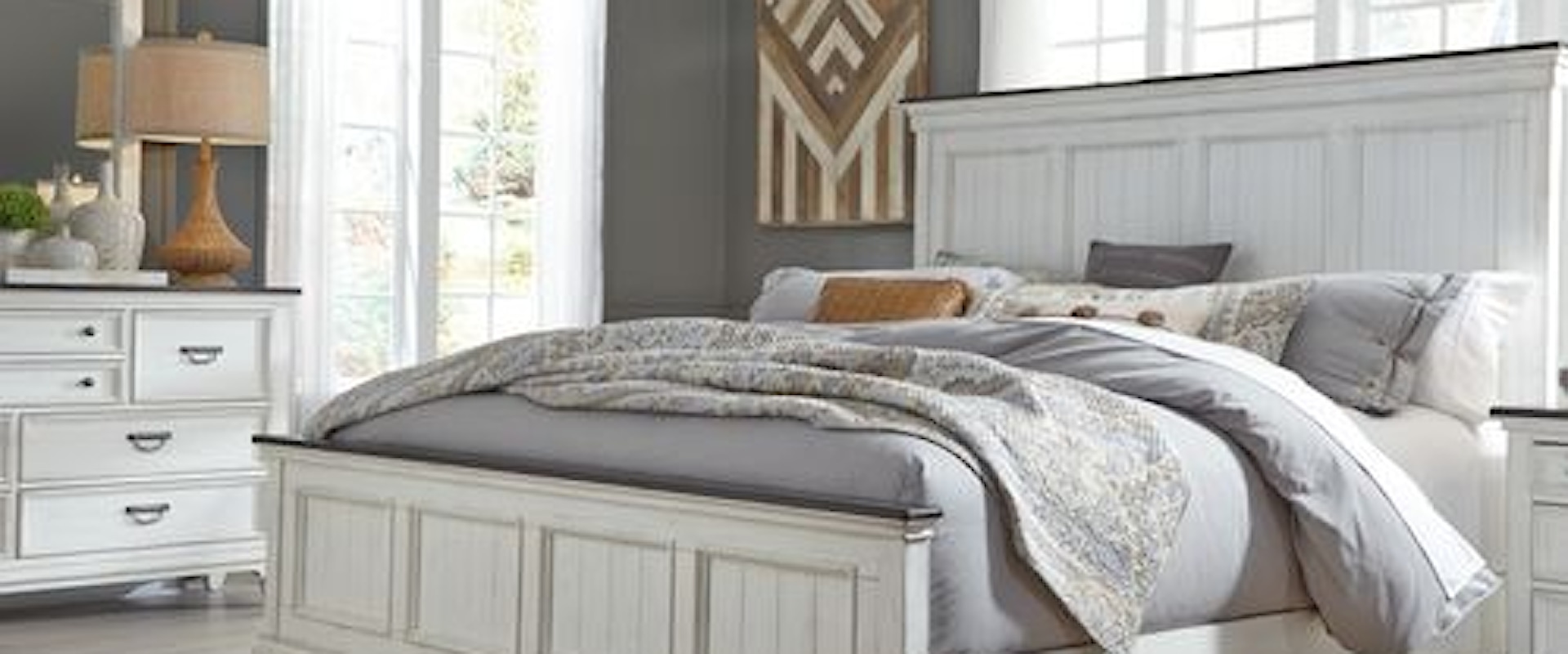 Cottage Style California King Bedroom Group