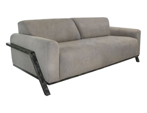 Contemporary Sofa with Throw Pillows
