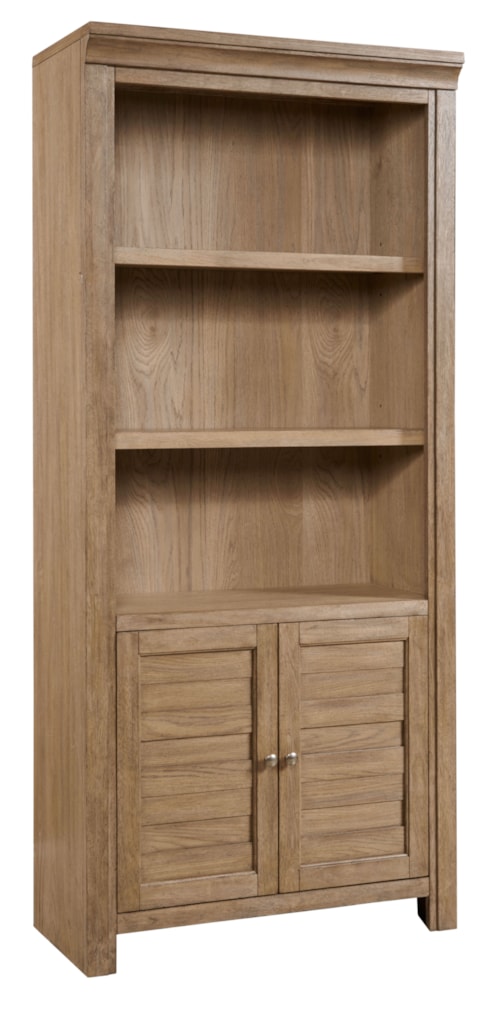 Transitional 2-Door Bunching Bookcase