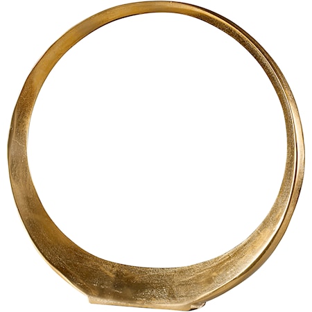 Jimena Gold Large Ring Sculpture