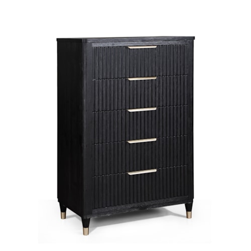 Kara Contemporary 5-Drawer Bedroom Chest