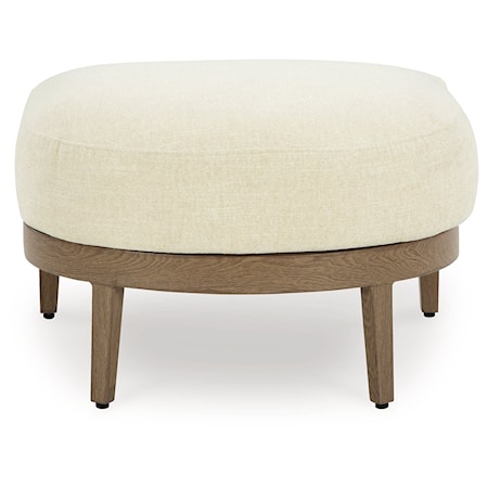 Outdoor Ottoman With Cushion