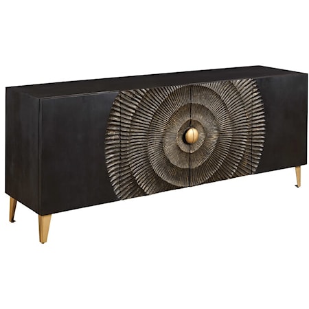Contemporary Centric Four Door Sideboard