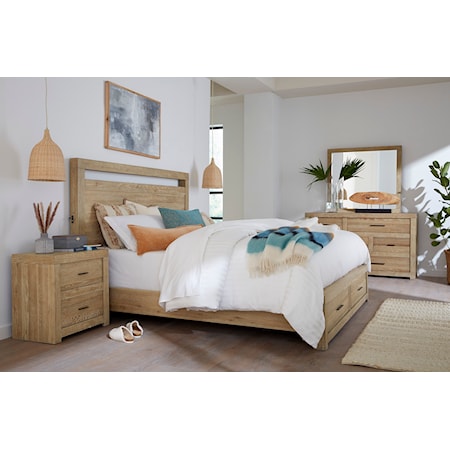 4 Piece King Storage Bedroom Set