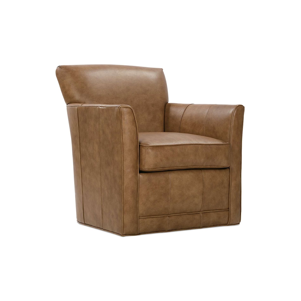 Rowe Times Square Leather Swivel Glider