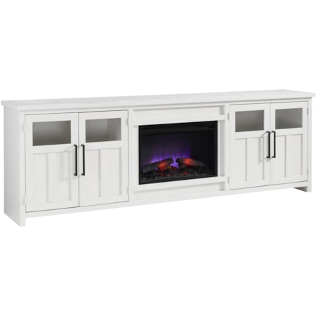 98" Fireplace Console