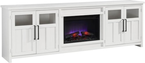 Farmhouse 98" Fireplace with 4 Doors