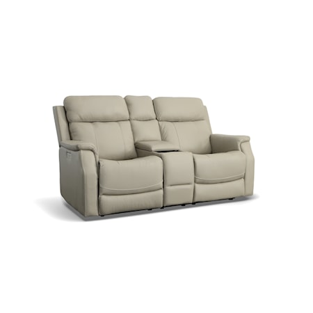 Power Reclining Console Loveseat