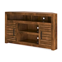 Transitional 2-Door 52" Corner TV Console