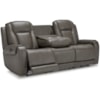 Signature Design by Ashley Furniture Card Player Reclining Sofa