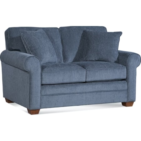 Loveseat with Rolled Armrests