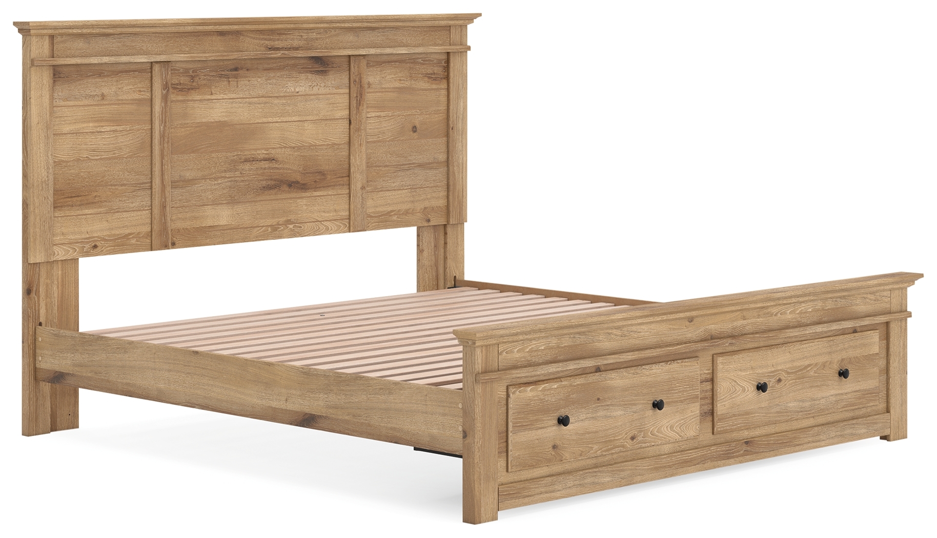 King Panel Storage Bed