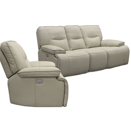 Power Reclining Sofa And Recliner