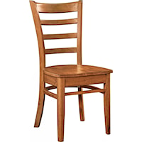 Transitional Emily Dining Chair in Bourbon Oak