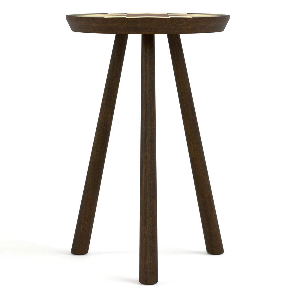 20" Spot Table w/Quilt-Inspired Top