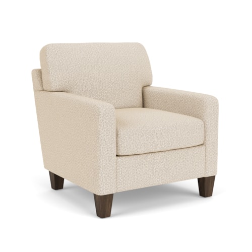 Contemporary Chair with Track Arms