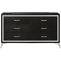 Contemporary Dresser with Six Drawers