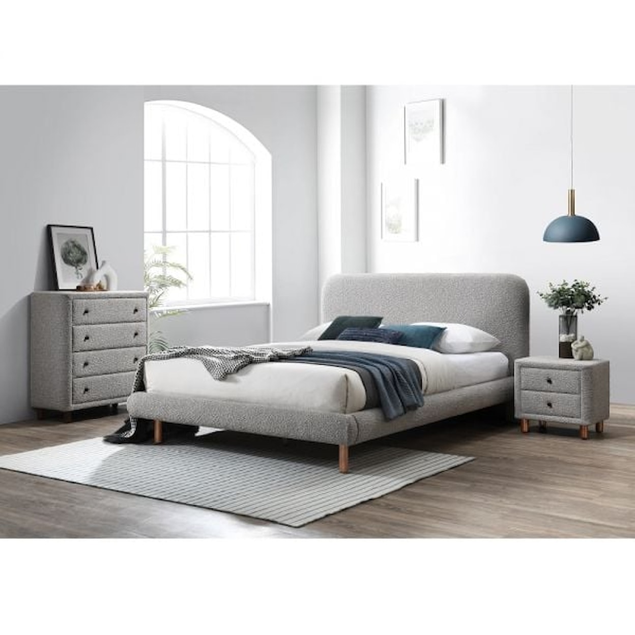 Acme Furniture Cleo Queen Upholstered Bed