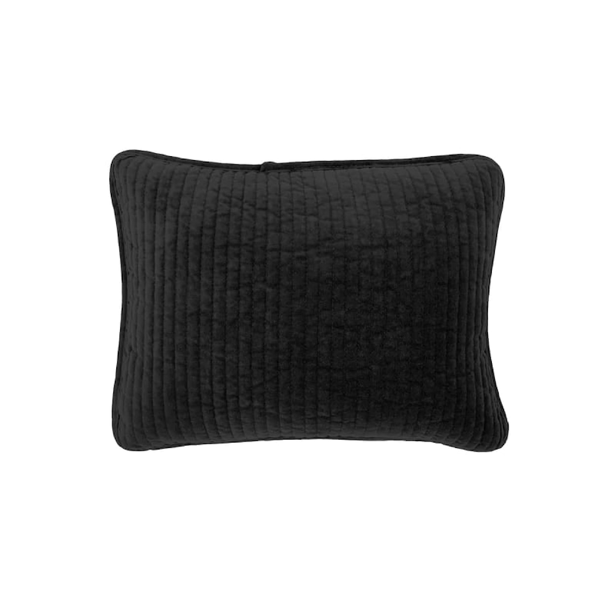 HiEnd Accents Parade STONEWASHED BLACK PILLOW 12" X 16"
