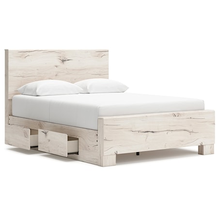 Queen Panel Bed With Storage