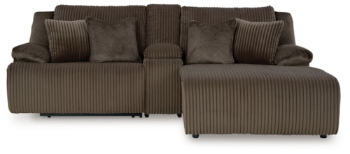 3-Piece Reclining Sectional Sofa With Chaise