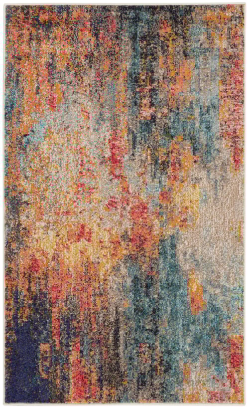 3' x 5' Multicolor Rectangle Rug