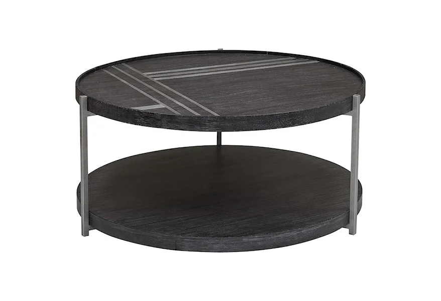 City Limits Round Cocktail Table by Trisha Yearwood Home Collection by Klaussner at Powell's Furniture and Mattress