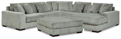5-Piece Sectional And Ottoman