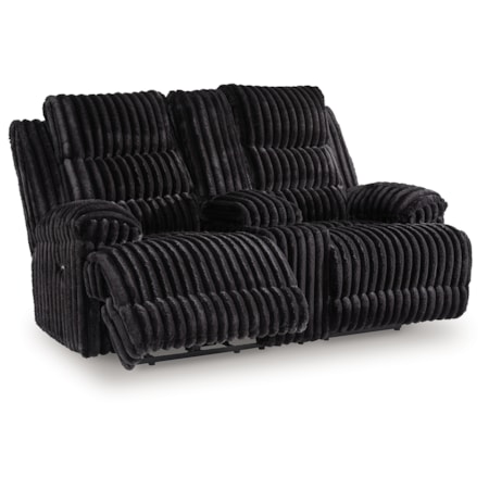 Dbl Rec Pwr Loveseat W/ Console