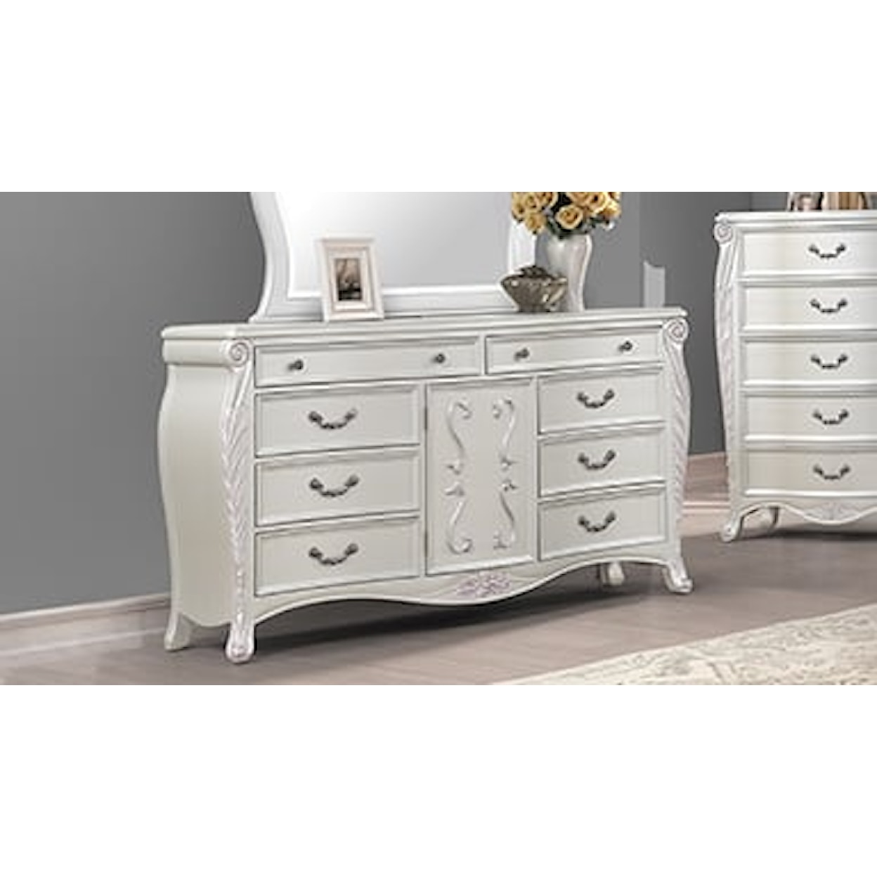 New Classic Argento 8-Drawer Dresser