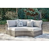 Signature Design by Ashley Harbor Court Curved Loveseat with Cushion