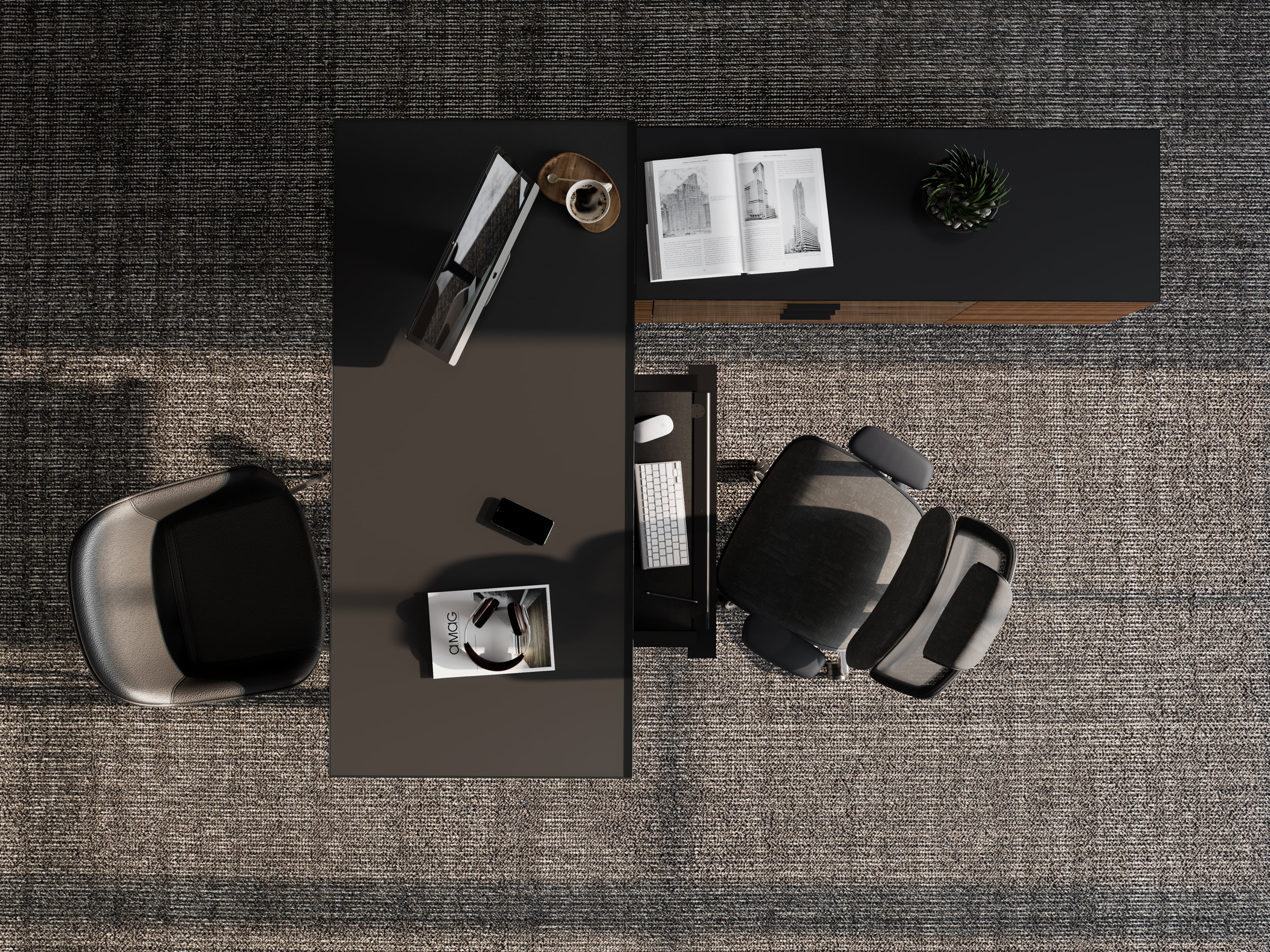 BDI Corridor L-Shaped Desk