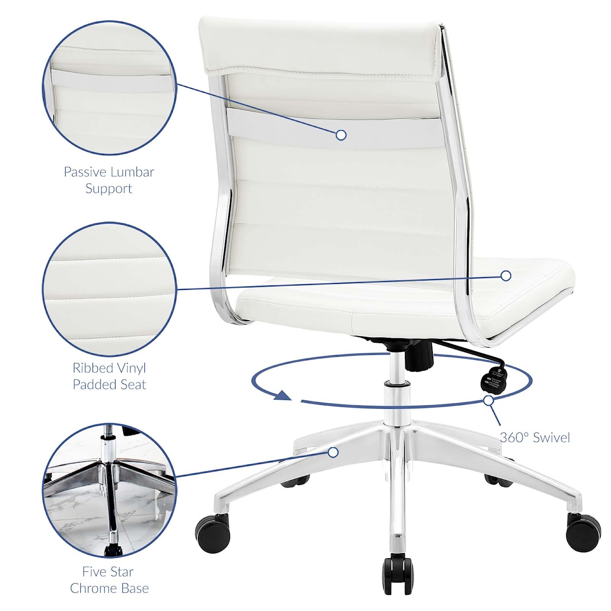 Modway Jive Armless Office Chair