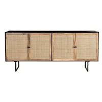 Contemporary Sideboard with Woven Front