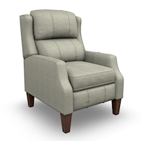 Transitional Three Way Power Recliner with High Legs