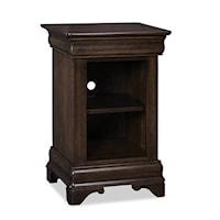 Traditional Open Night Stand with Hidden Top Drawer
