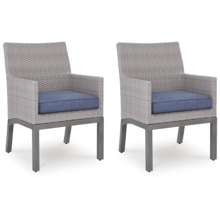 Arm Chair With Cushion (Set Of 2)