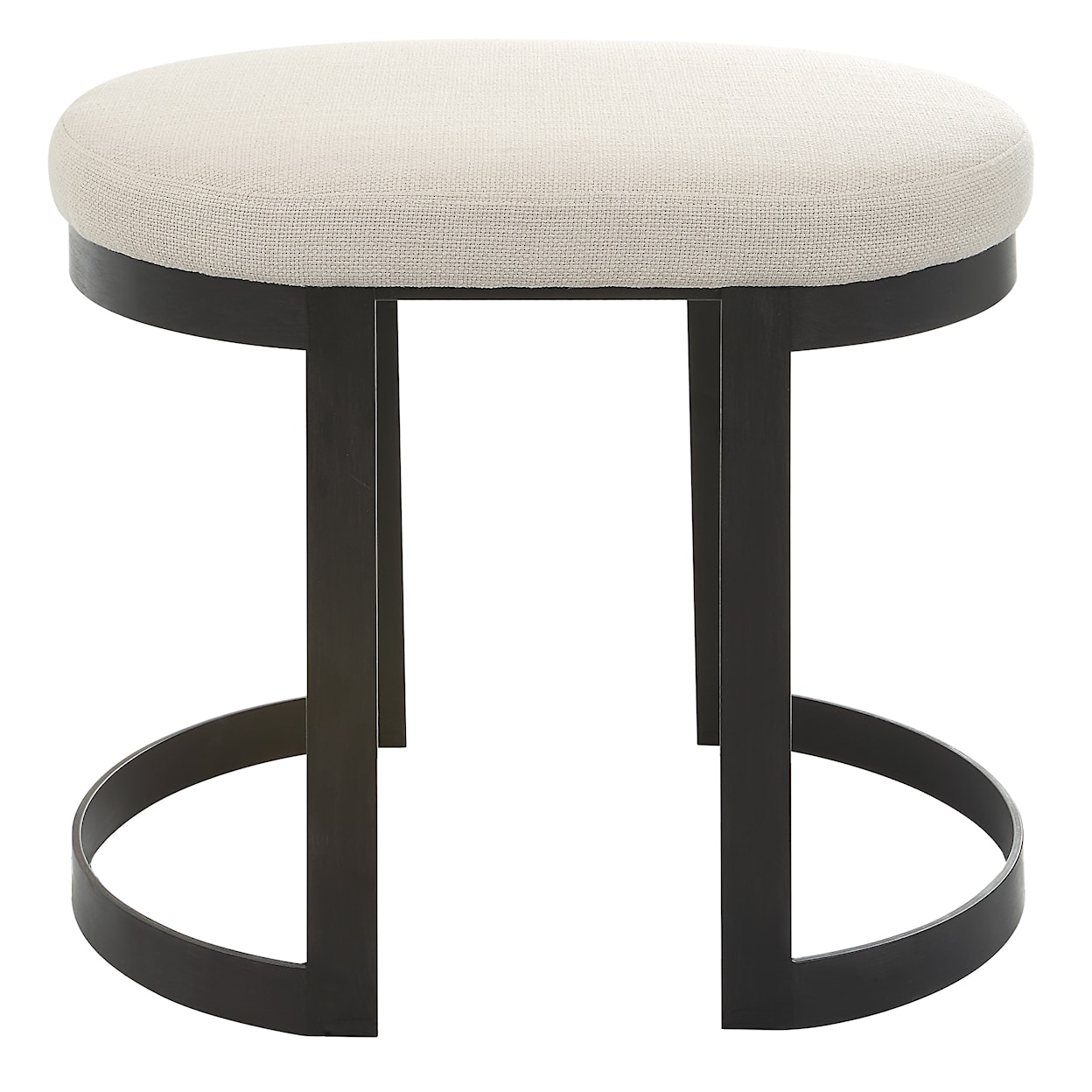 Uttermost Infinity Infinity Black Accent Stool