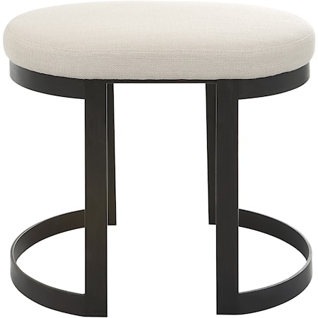 Infinity Black Accent Stool