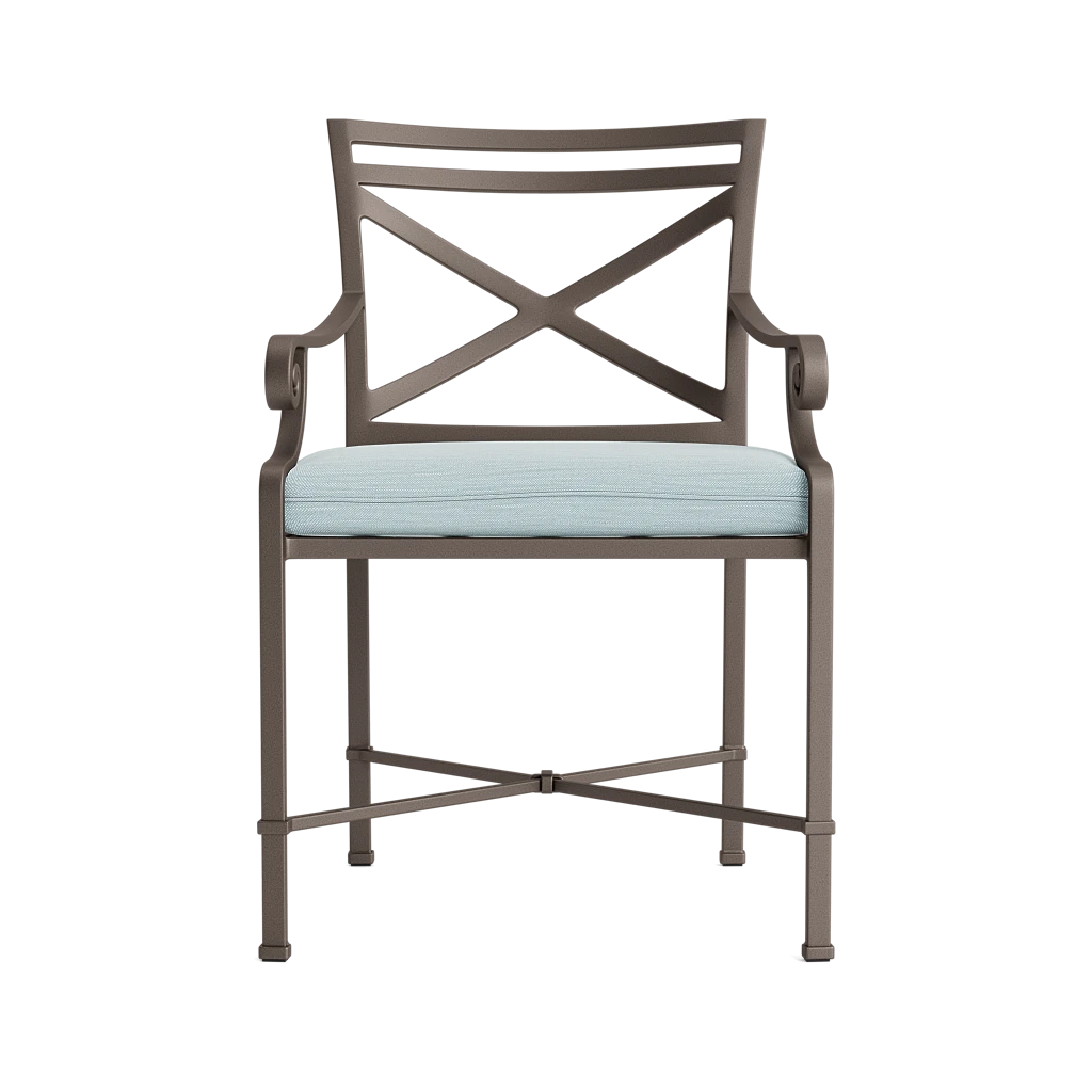 X-Back Dining Arm Chair w/Seat Cushion