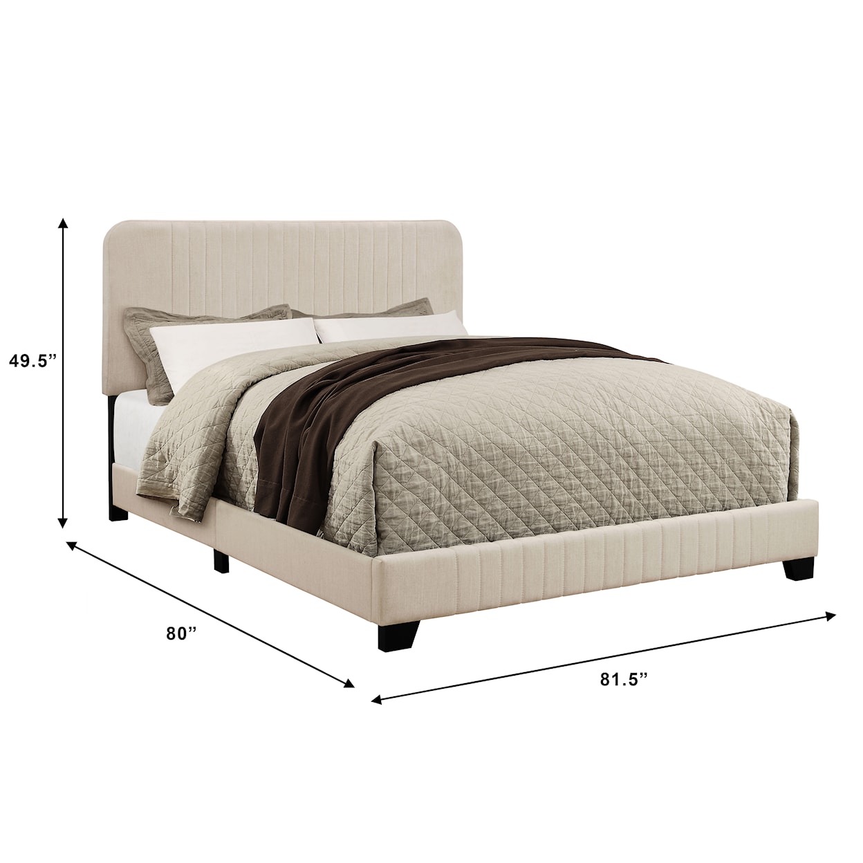 Accentrics Home Fashion Beds King Upholstered Bed