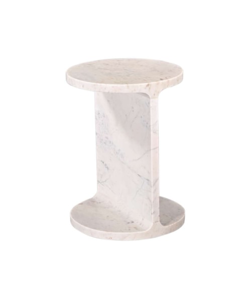 Emmett White Accent Table