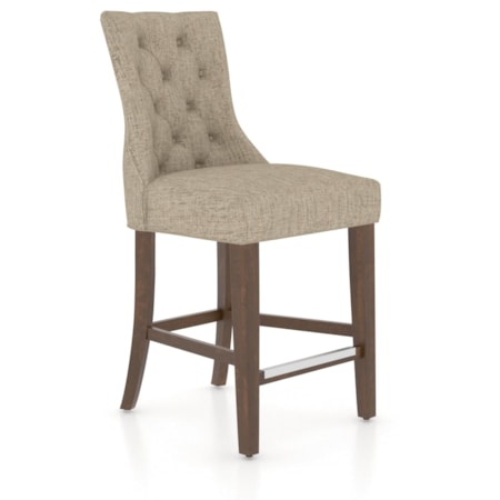 Customizable Upholstered Counter Stool