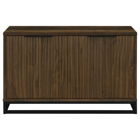 WYATT 4 DOOR BROWN ACCENT CABINET |