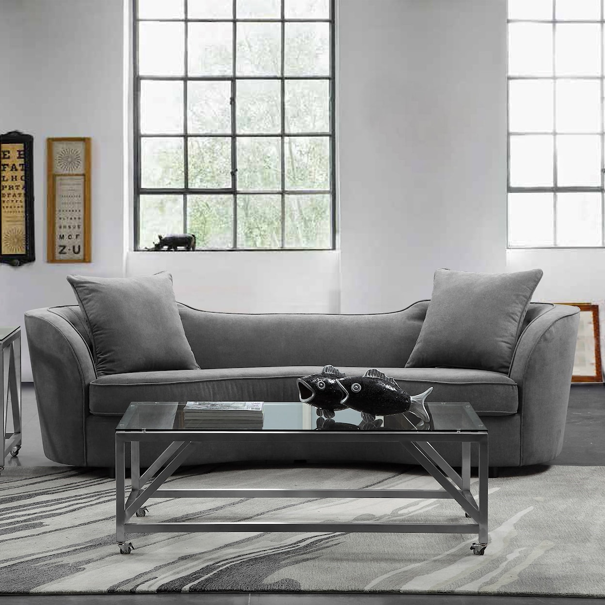 Armen Living Palisade Contemporary Sofa