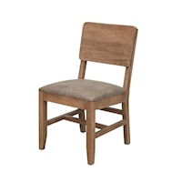 Transitional Dining Chair with Upholstered Seat